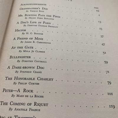1936 Great Dog Stories of Our Day 1st Printing Frances Clark