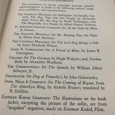 1936 Great Dog Stories of Our Day 1st Printing Frances Clark