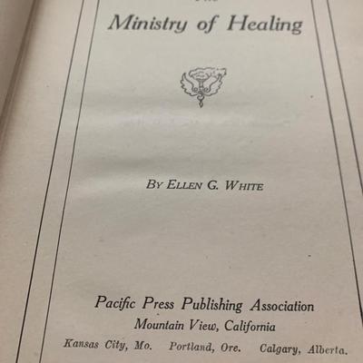 c.1909 Ellen G. White MINISTRY OF HEALING