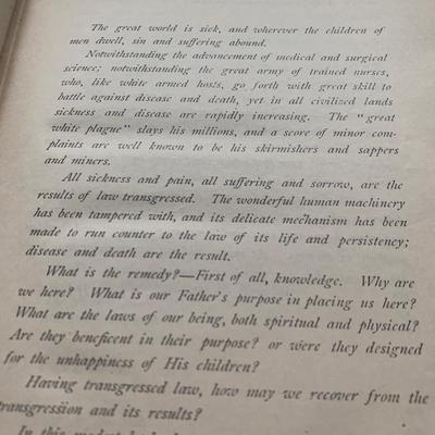 c.1909 Ellen G. White MINISTRY OF HEALING