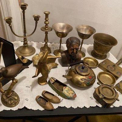 Cloisonné brass &Copper items