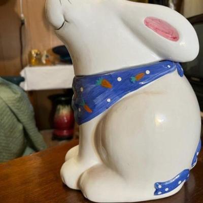 Easter Clearance Bunny Cookie Jar  
