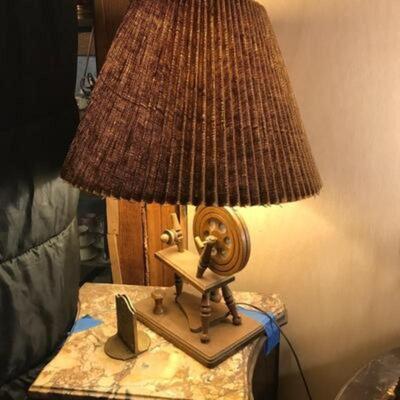MCM Spinning Wheel Lamp