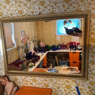 Big Gilt framed Wall Mirror
