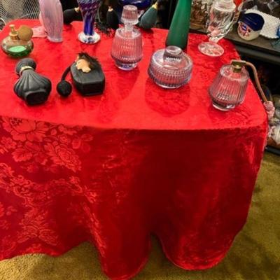 Vintage Perfume Bottles incl Lady head atomizer

