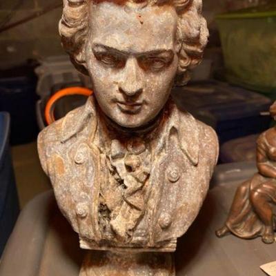 Mozart Bust Metal