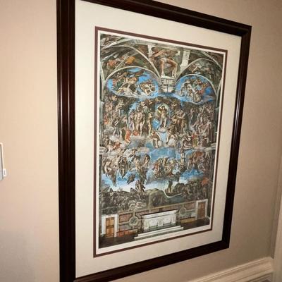The Last Judgement Michelangelo Framed Print