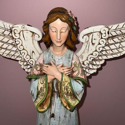 Napco Composite/Wood Angel statue