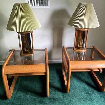 End table, Lamp pair