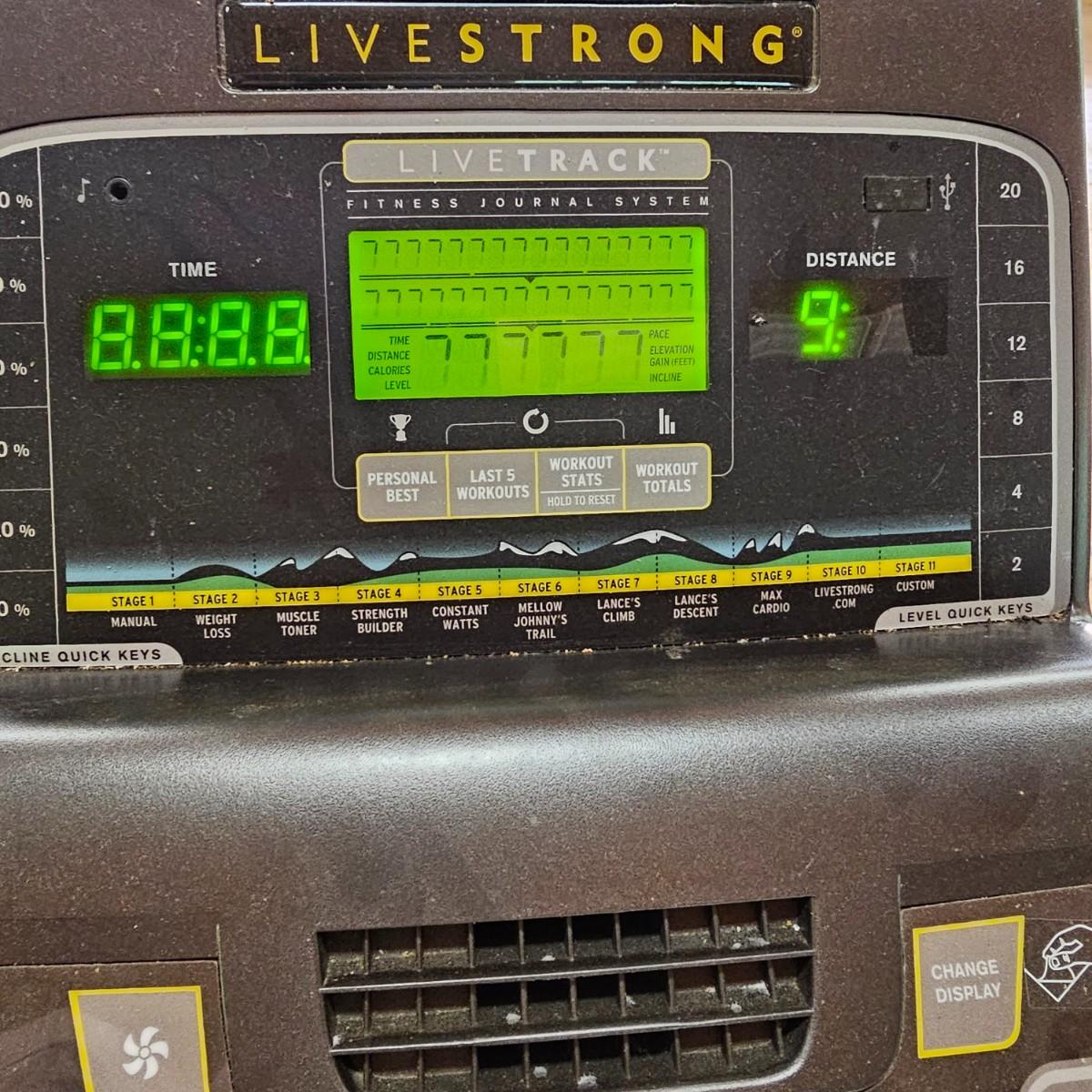 Livestrong livetrack elliptical sale