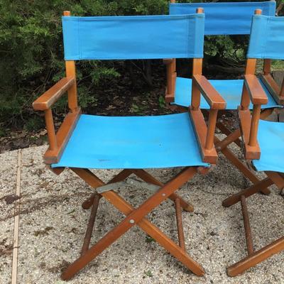 812 Set of Four Folding Director Chairs