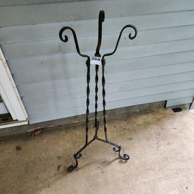 Wrought-iron metal  plant stand