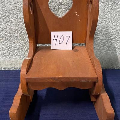 Vintage Doll or Childâ€™s Rocker