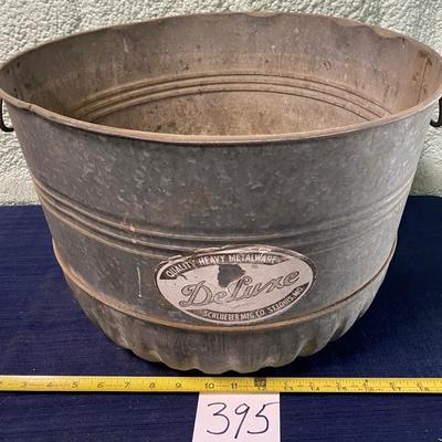 Vintage Heavy Metalware Tub