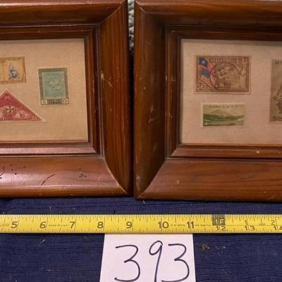 Vintage Framed Stamps