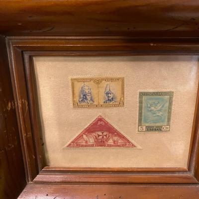 Vintage Framed Stamps
