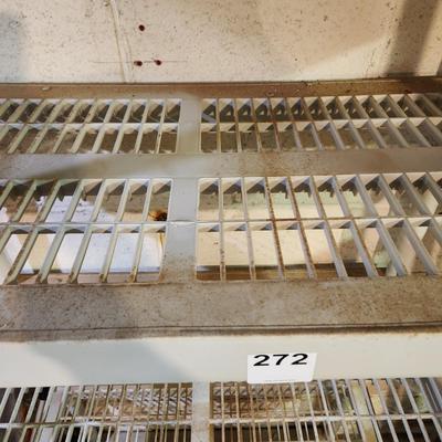 Plastic 5 shelf shelving unit 36x18