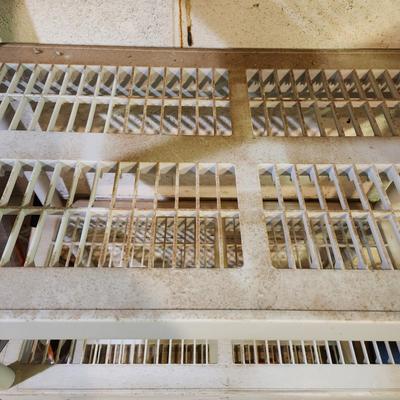 Plastic 5 shelf shelving unit 36x18