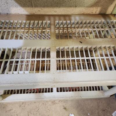 Plastic 5 shelf shelving unit 36x18
