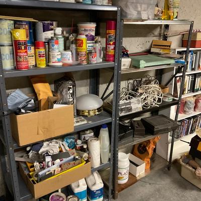 Two Metal Shelves