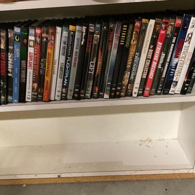 VCR TAPE AND DVDS.