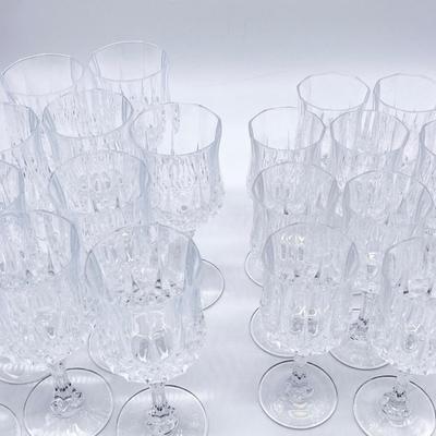 Set Twenty (20) ~ Stemmed Water Goblets & Wine Glasses
