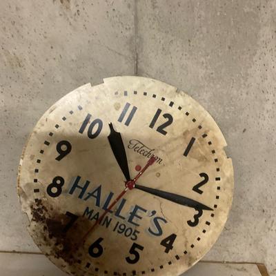 Halleâ€™s Main 1905 Telechrom Clock Face.