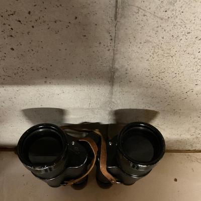 Vintage Binoculars With Case