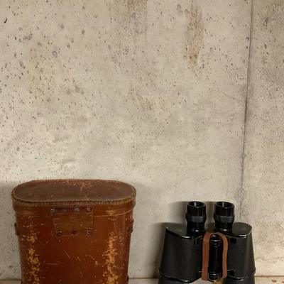 Vintage Binoculars With Case