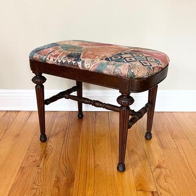Upholstered Spindle Stool