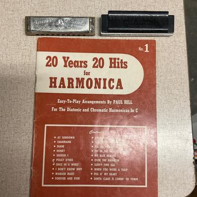 Two Vintage Harmonicas