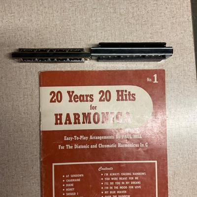 Two Vintage Harmonicas