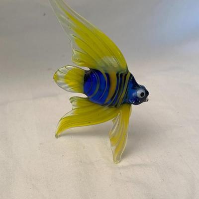 Darling Hand Blown Glass Angel Fish