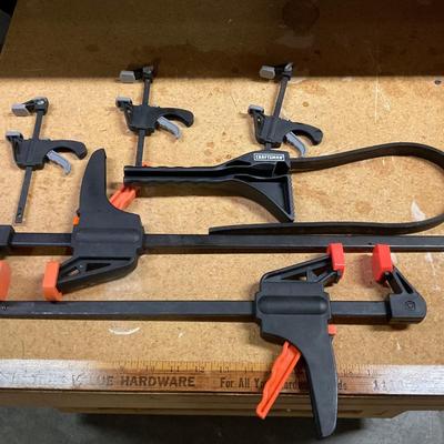 5 Clamps And Craftsman Filter Wrench.