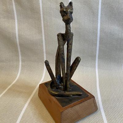 Vintage Si Gordon Signed Cat Statue