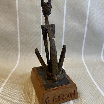 Vintage Si Gordon Signed Cat Statue