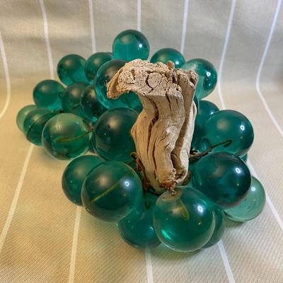 Vintage Green Lucite Grapes