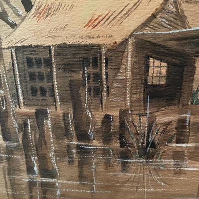 "Boats for Rent" original watercolor by Robert Hamrick