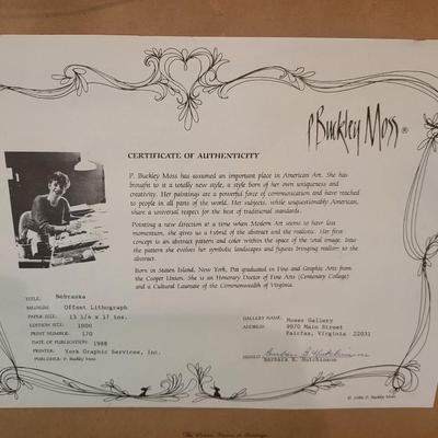 2 Pieces of P Buckley Moss Artwork