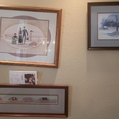 3 Pieces of P Buckley Moss Artwork