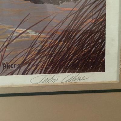 "Mallards" signed & numbered Lithograph by John Akers