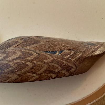 3D Handpainted WoodDuck on Board by Gene Culbertson