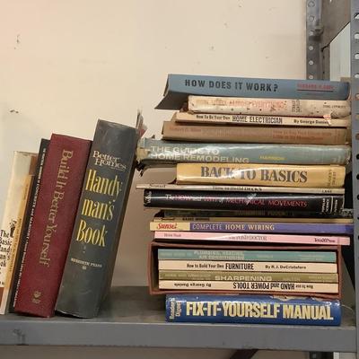 841 Vintage Garage Book Lot , Home Wiring, Furniture, Sharpening, Power Tools and more
