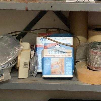 844 Lot of Weather-stripping, Wire, Backing, Flashing and more
