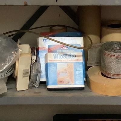 844 Lot of Weather-stripping, Wire, Backing, Flashing and more