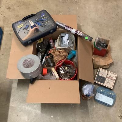 898 Misc Shop Supplies , Cable Tv Kit, Multitester, gasket material, duct tape and more