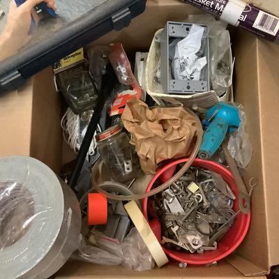 898 Misc Shop Supplies , Cable Tv Kit, Multitester, gasket material, duct tape and more