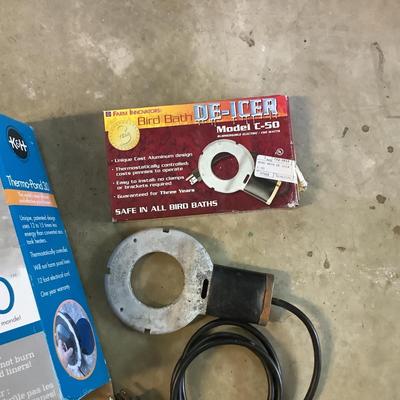 908 Two Bird Bath De-Icers and Thermo Pond 3.0