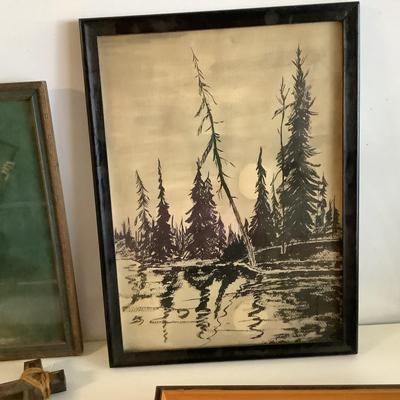 910 Lot of Vintage Framed Pictures