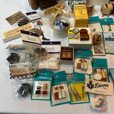 946 Large Lot of Doll House Furniture and Accessories